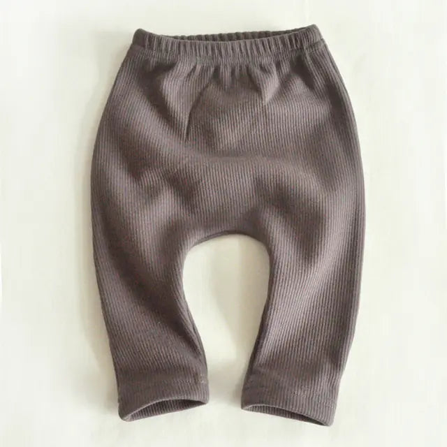 Thick Warm Velvet High Waist Pants for Baby Girls