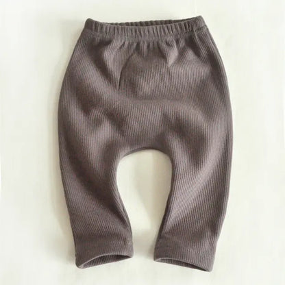 Thick Warm Velvet High Waist Pants for Baby Girls