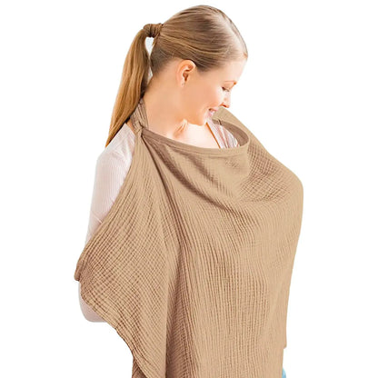 Cross-Border Cotton Nursing Cover Shawl (Double Layer)