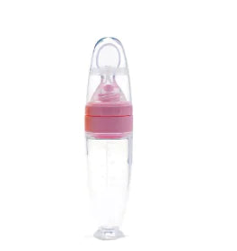 Silicone Squeeze Bottle for Baby Training Spoon