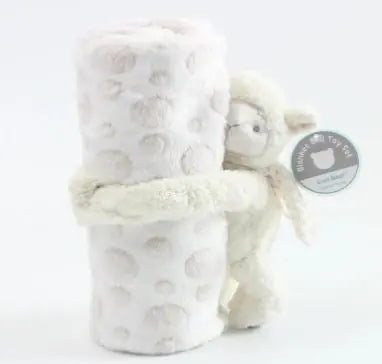 Baby Cartoon Flannel Blanket – Soft Plush Animal Print (100x75 cm)