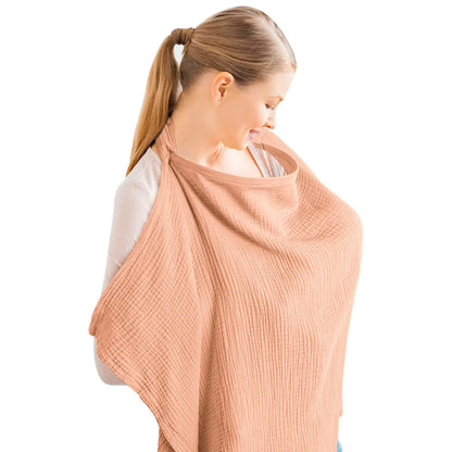 Cross-Border Cotton Nursing Cover Shawl (Double Layer)