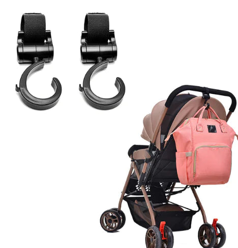 Stroller Hooks for Baby Carriage (Large Hook Set)