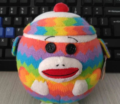 Plush Cartoon Ball with Rattle