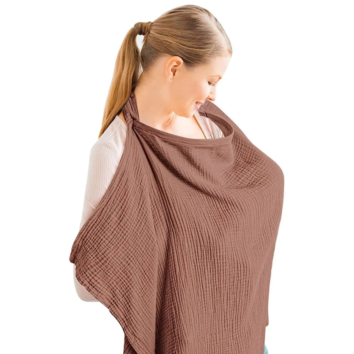 Cross-Border Cotton Nursing Cover Shawl (Double Layer)