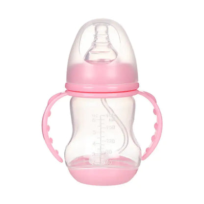 Wide Caliber PP Anti-Colic Baby Bottle with Handle