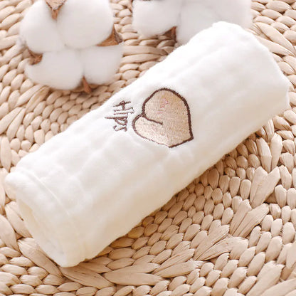 Newborn Face Wash and Bath Print Square Scarf