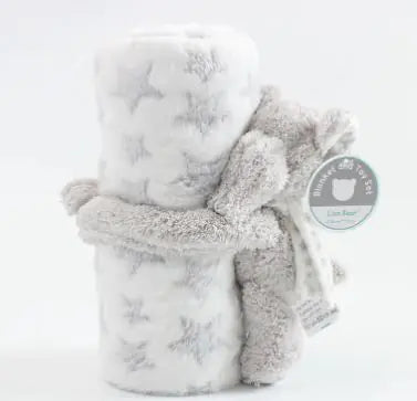 Baby Cartoon Flannel Blanket – Soft Plush Animal Print (100x75 cm)