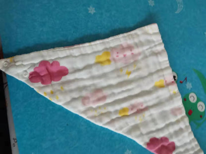 Cotton Triangle Scarf Gauze Towel for Newborns