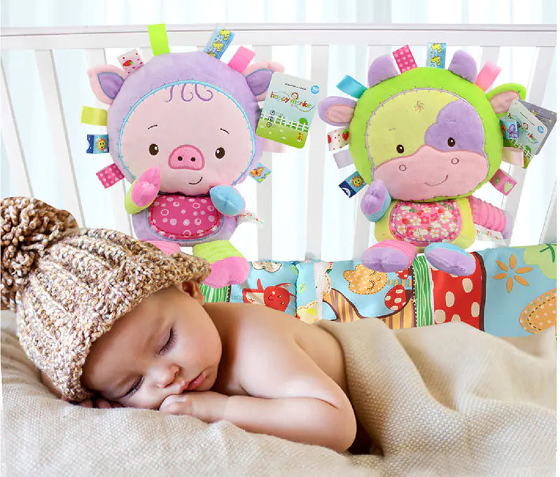 Plush Rattle Comfort Toy for Infants