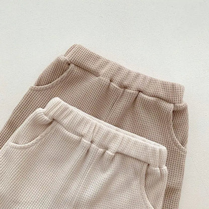 Waffle Bear Tee and Shorts Clothing Set