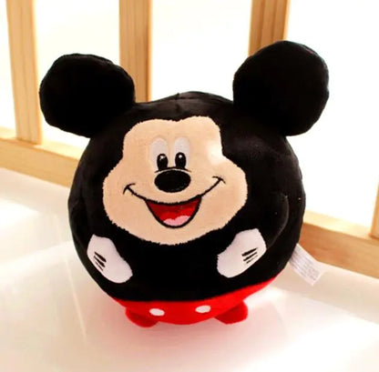 Plush Cartoon Ball with Rattle