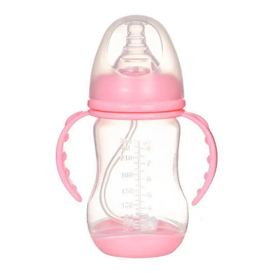 Wide Caliber PP Anti-Colic Baby Bottle with Handle