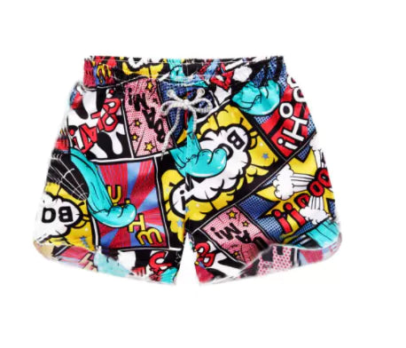 Men's Printed Boxer Swim Trunks