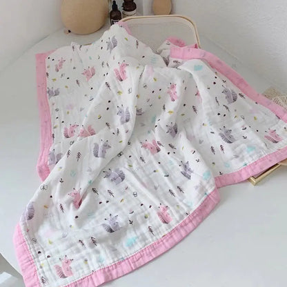 Cotton 6-Layer Baby Gauze Bath Towel Blanket