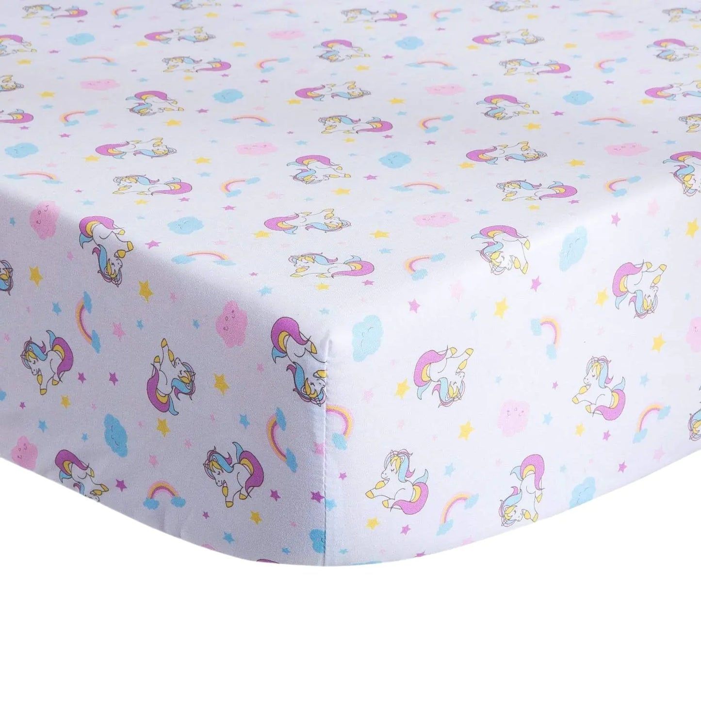 Kids' Cartoon Unicorn Mini Quilt Set with OEKO-100 Fabric