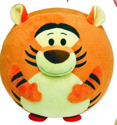 Plush Cartoon Ball with Rattle