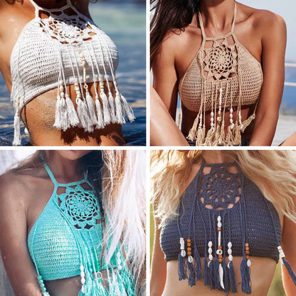Bohemian Tassel Swimsuit, Bikini & Swimwear