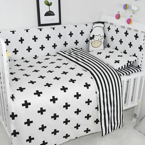 3-Piece Bedding Set with Simple Star Design