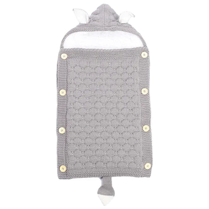 Spring Autumn Baby Knitted Rabbit Ear Sleep Sack