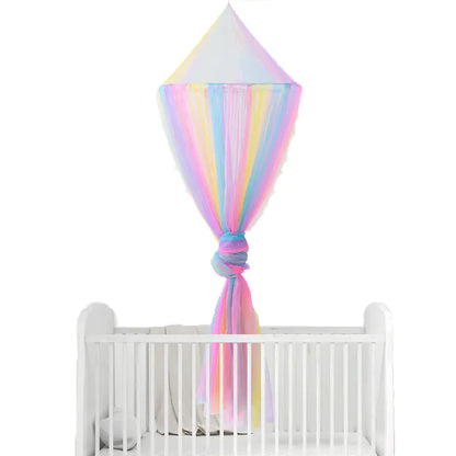Dreamy Rainbow Dome Mosquito Net for Baby Crib