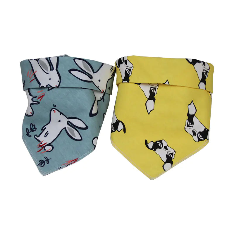 Custom Double-sided Triangle Scarf Bib for Kids