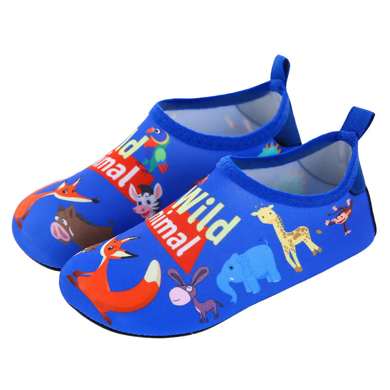 Children's Cartoon Rubber Sole Beach Swim Shoes