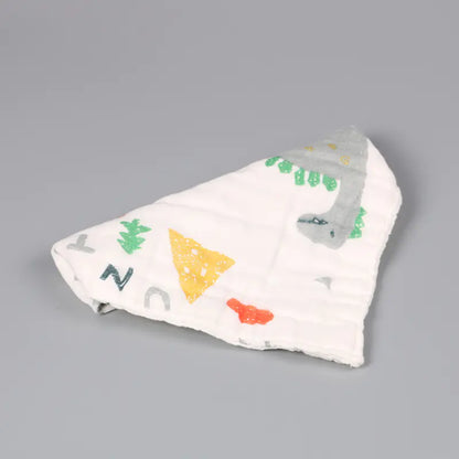 Cotton Triangle Scarf Gauze Towel for Newborns