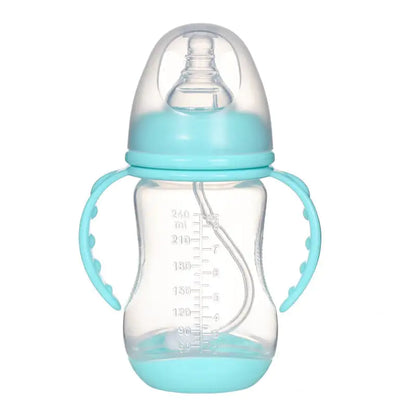 Wide Caliber PP Anti-Colic Baby Bottle with Handle