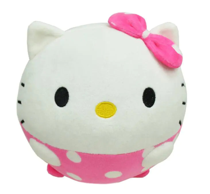 Plush Cartoon Ball with Rattle