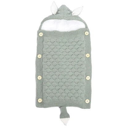 Spring Autumn Baby Knitted Rabbit Ear Sleep Sack