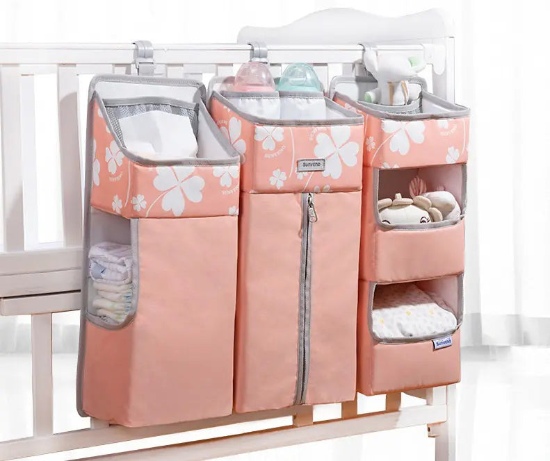 Baby Diaper Storage Bag - Bedside Hanging Basket Rack
