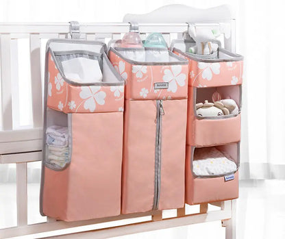Baby Diaper Storage Bag - Bedside Hanging Basket Rack