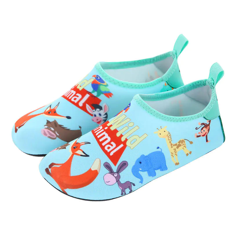Children's Cartoon Rubber Sole Beach Swim Shoes