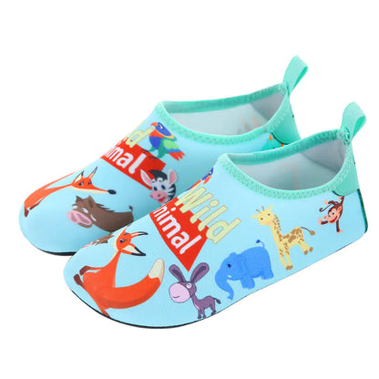 Children's Cartoon Rubber Sole Beach Swim Shoes