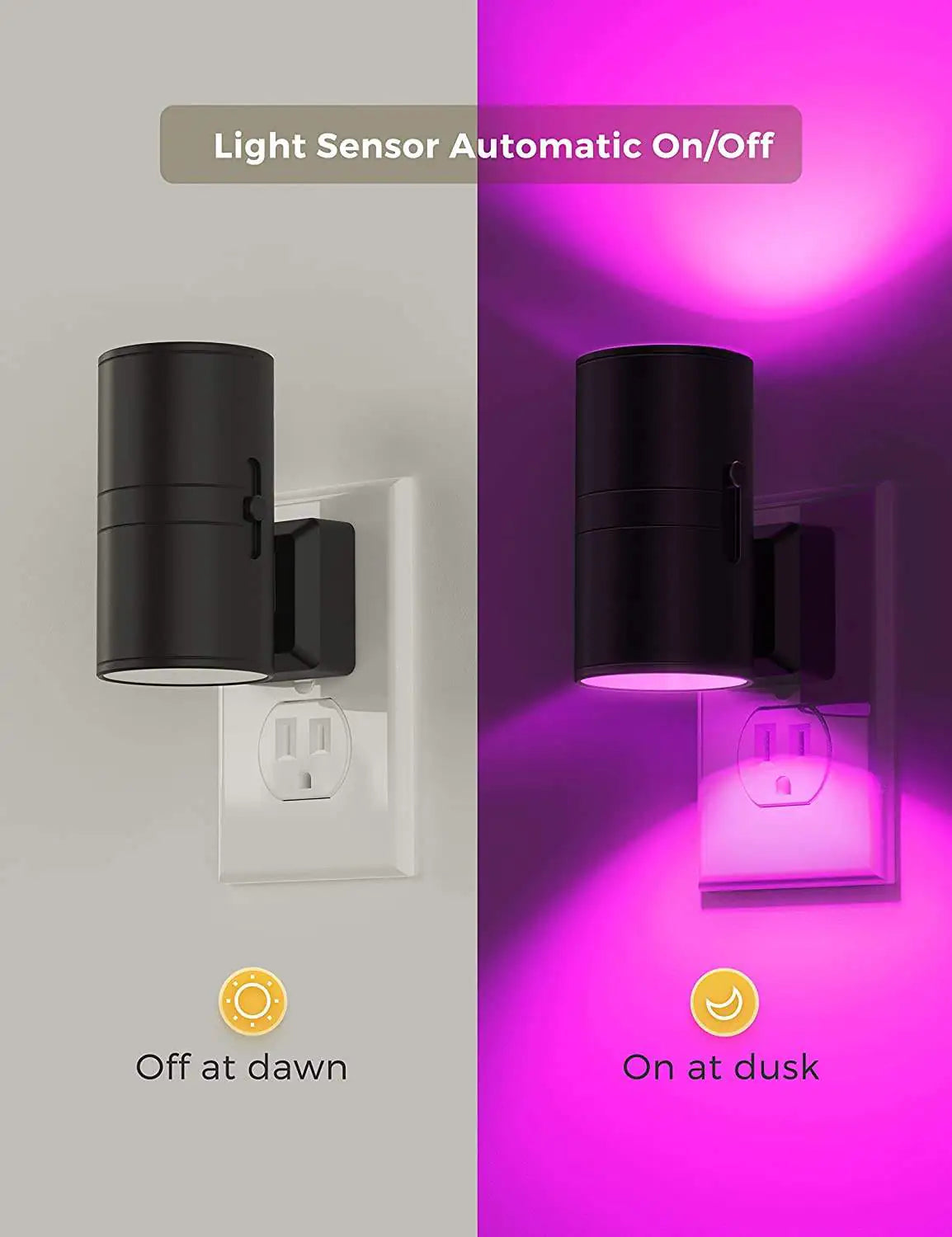 Color Changing LED Cylinder Night Light for Nursery