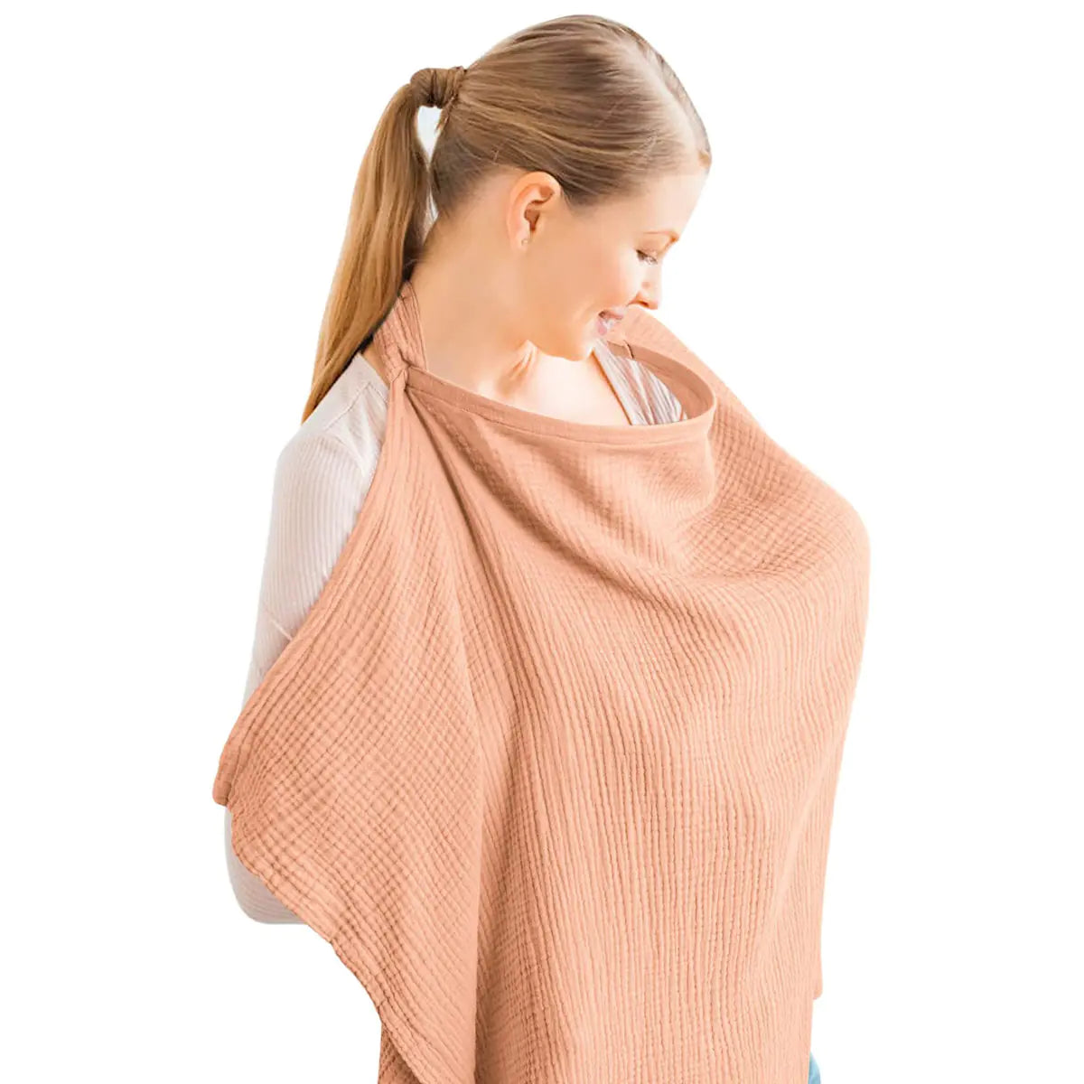Cross-Border Cotton Nursing Cover Shawl (Double Layer)