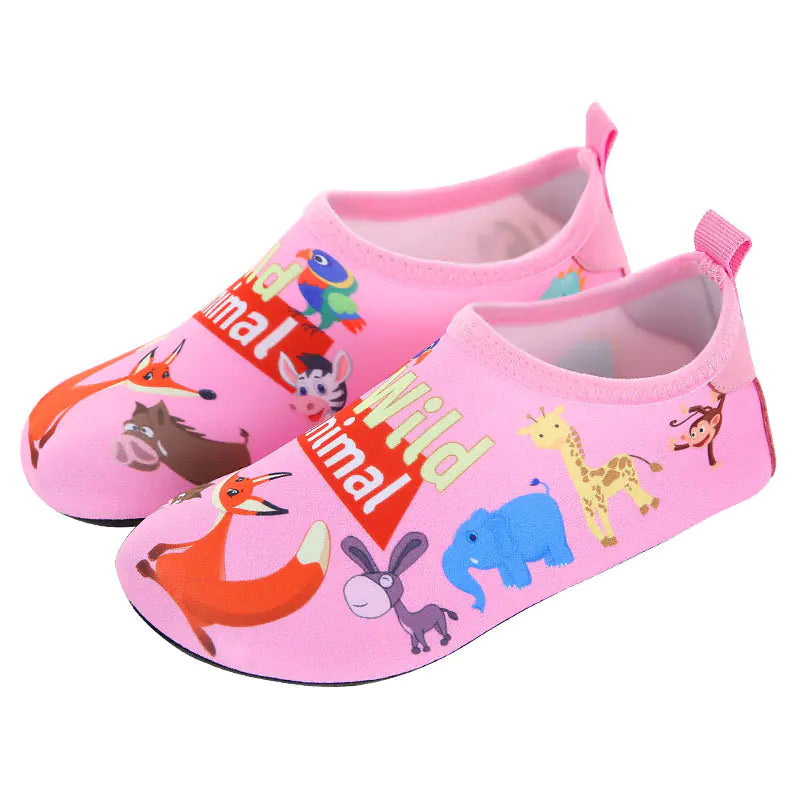 Children's Cartoon Rubber Sole Beach Swim Shoes