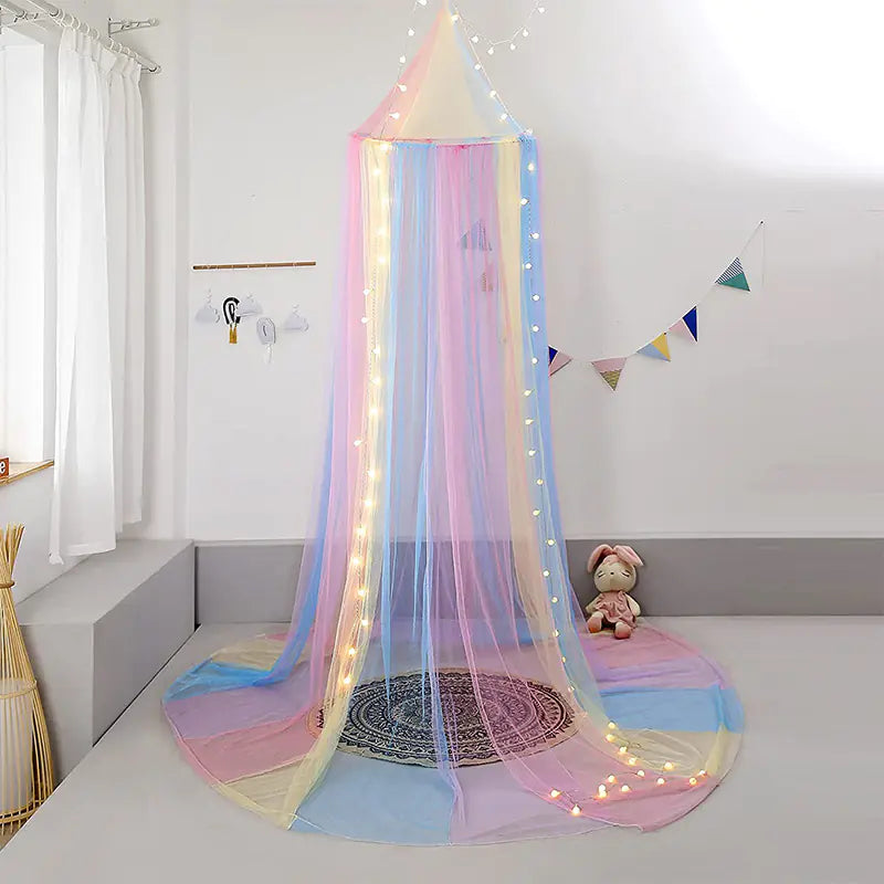 Dreamy Rainbow Dome Mosquito Net for Baby Crib