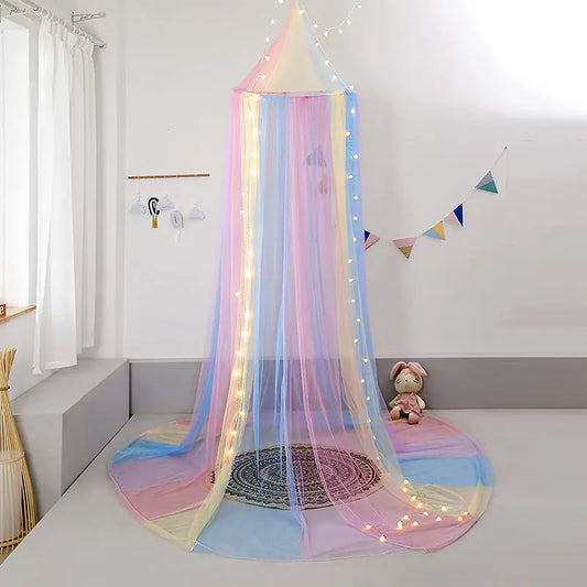 Dreamy Rainbow Dome Mosquito Net for Baby Crib