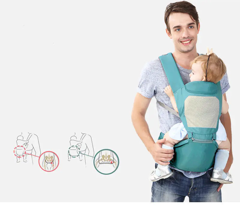 Multifunctional Baby Waist Carrier for All Seasons