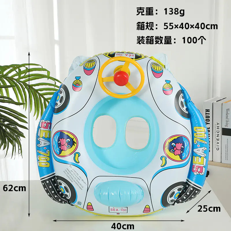 Kids Steering Wheel Inflatable Swim Ring