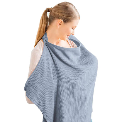 Cross-Border Cotton Nursing Cover Shawl (Double Layer)