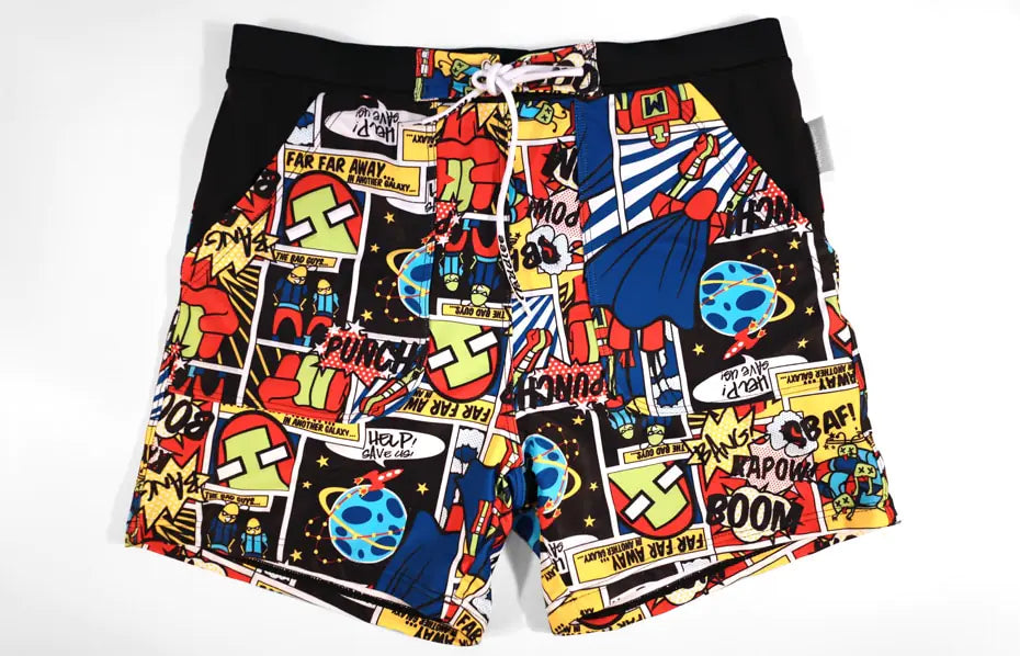 Men's Printed Boxer Swim Trunks