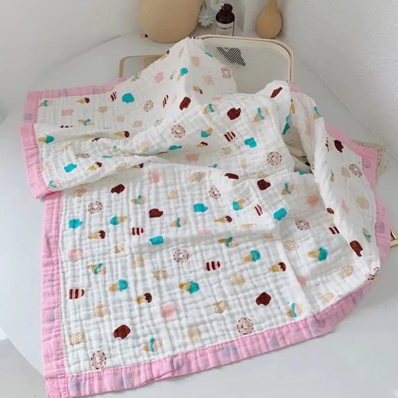 Cotton 6-Layer Baby Gauze Bath Towel Blanket