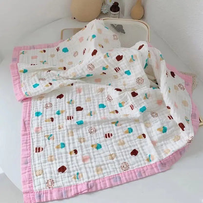 Cotton 6-Layer Baby Gauze Bath Towel Blanket