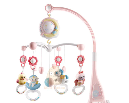 Musical Crib Mobile with Projection for Infants