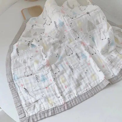 Cotton 6-Layer Baby Gauze Bath Towel Blanket
