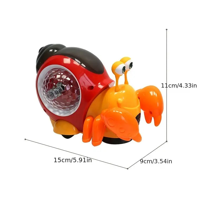 Interactive Crawling Crab Baby Toy with Music & Lights