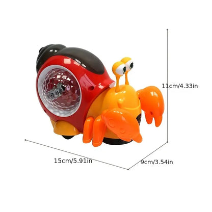 Interactive Crawling Crab Baby Toy with Music & Lights